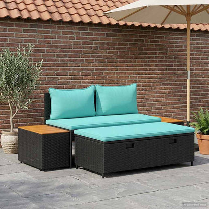 Conjunto De Sofás De Exterior 4 -Seater 4 Uds. 55 X 30 X 39 Cm