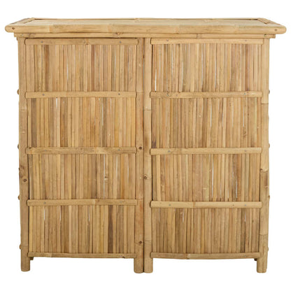 Mesa De Bar Exterior Natural 115 X 55 X 105 Cm Bambú