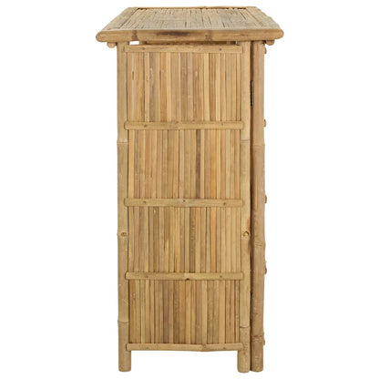 Mesa De Bar Exterior Natural 115 X 55 X 105 Cm Bambú