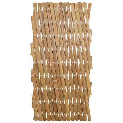 Valla Trellis Expandible 2 Pcs Marrón Claro 100 X 105 Cm Bambú