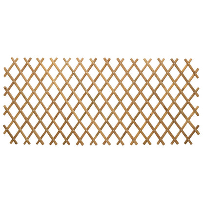Valla Trellis Expandible 2 Pcs Marrón Claro 100 X 105 Cm Bambú
