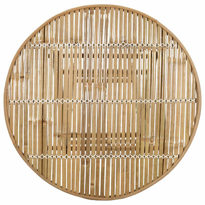 Mesa De Jardín Natural 80 X 70 Cm Bambú