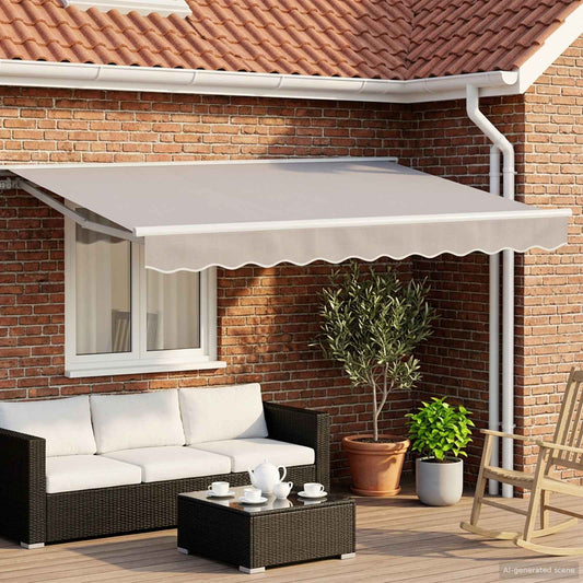 Estructura De Toldo Manual Ajustable 3,5 X 2,5 M Acero