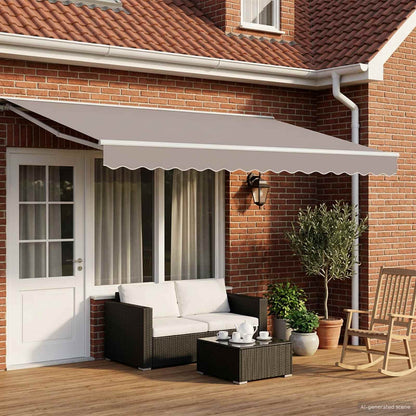 Estructura De Toldo Manual Ajustable 4 X 3,5 M Acero