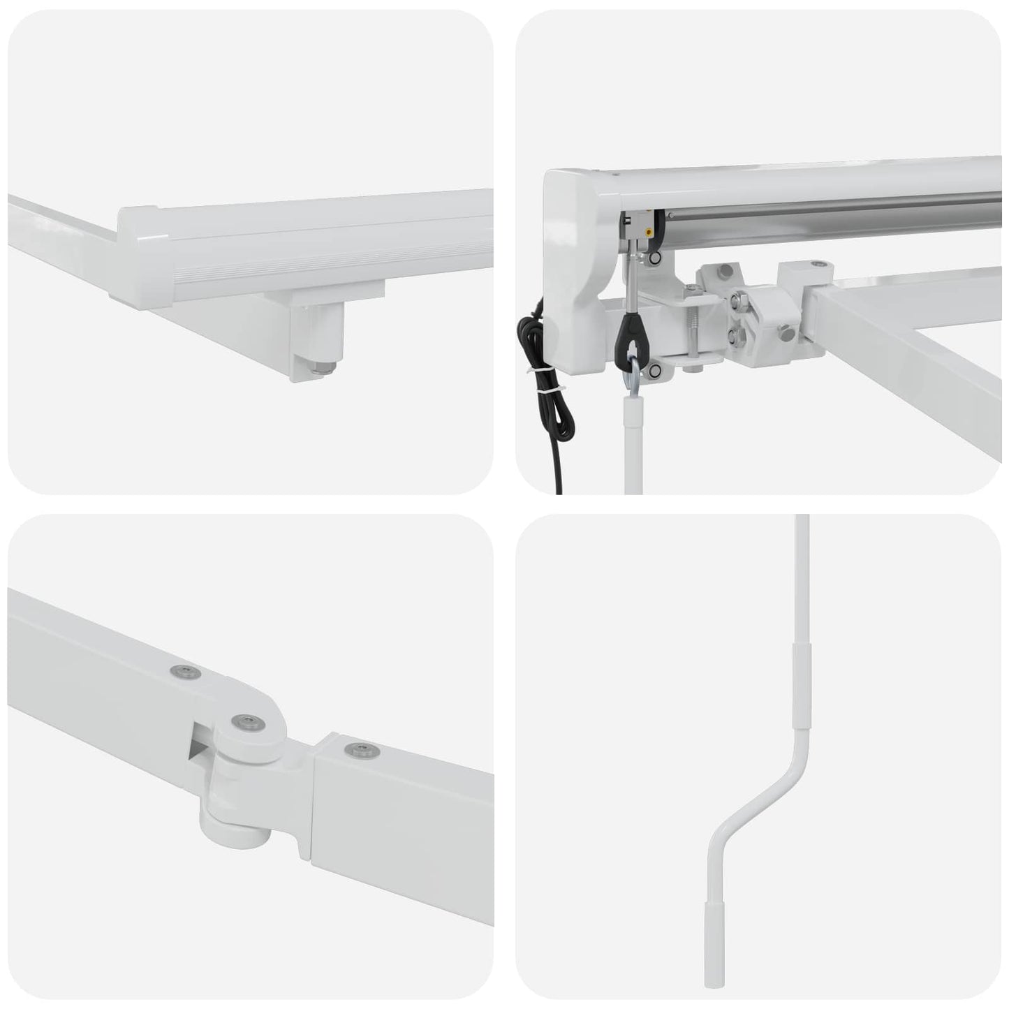Estructura De Toldo Retráctil Eléctrico 3 X 2,5 M Acero