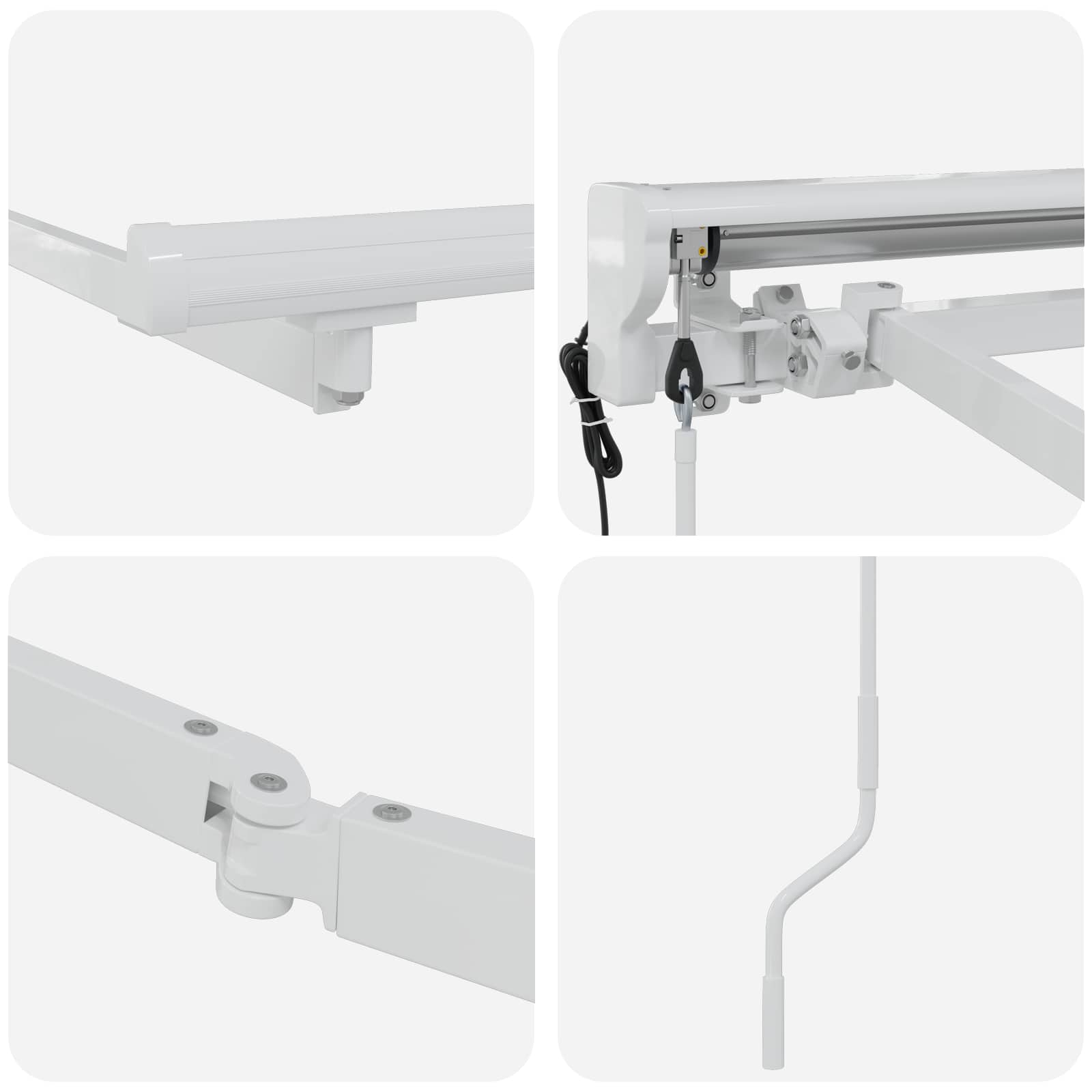 Estructura De Toldo Retráctil Eléctrico 3 X 2,5 M Acero