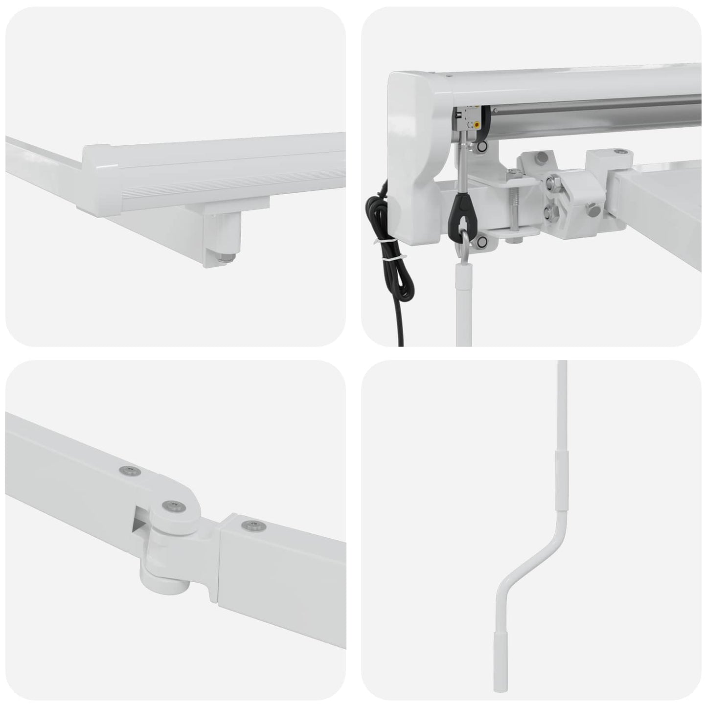 Estructura De Toldo Retráctil Eléctrico Ajustable 4 X 3 M Acero