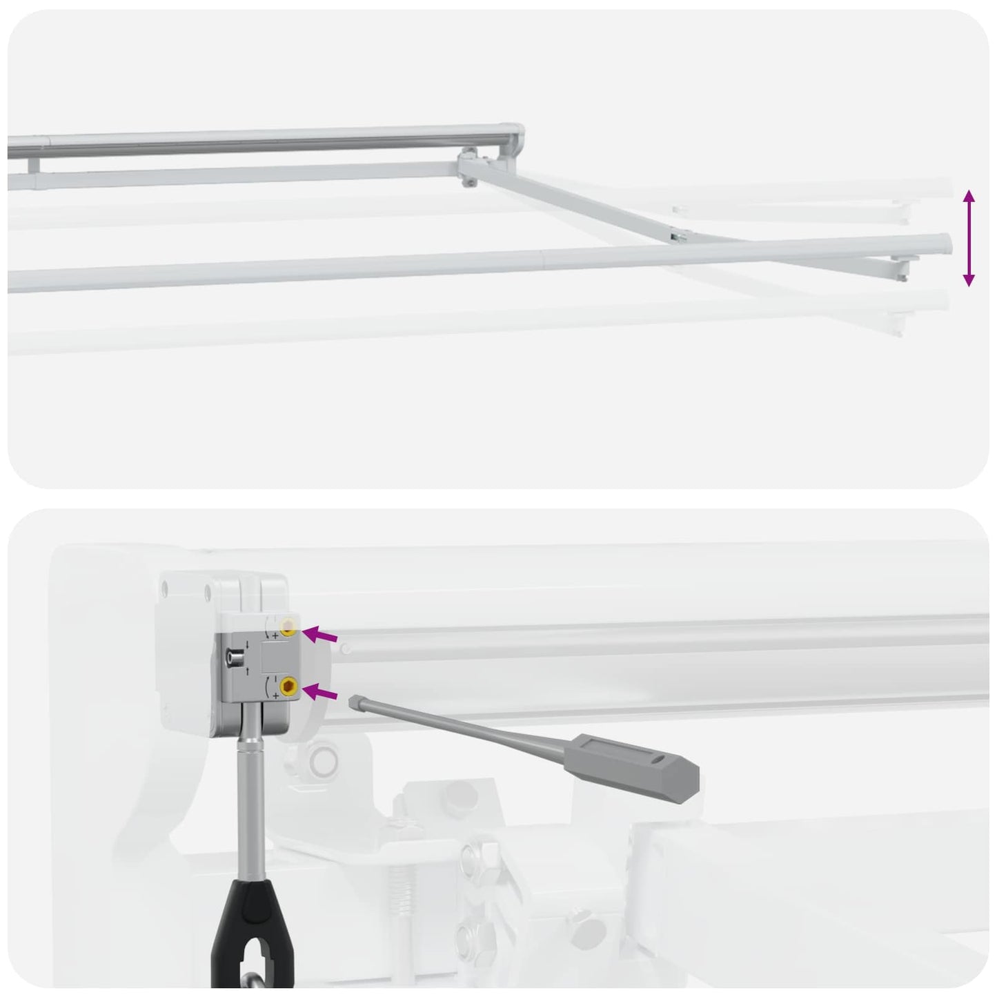 Estructura De Toldo Retráctil Eléctrico 4 X 3,5 M Acero