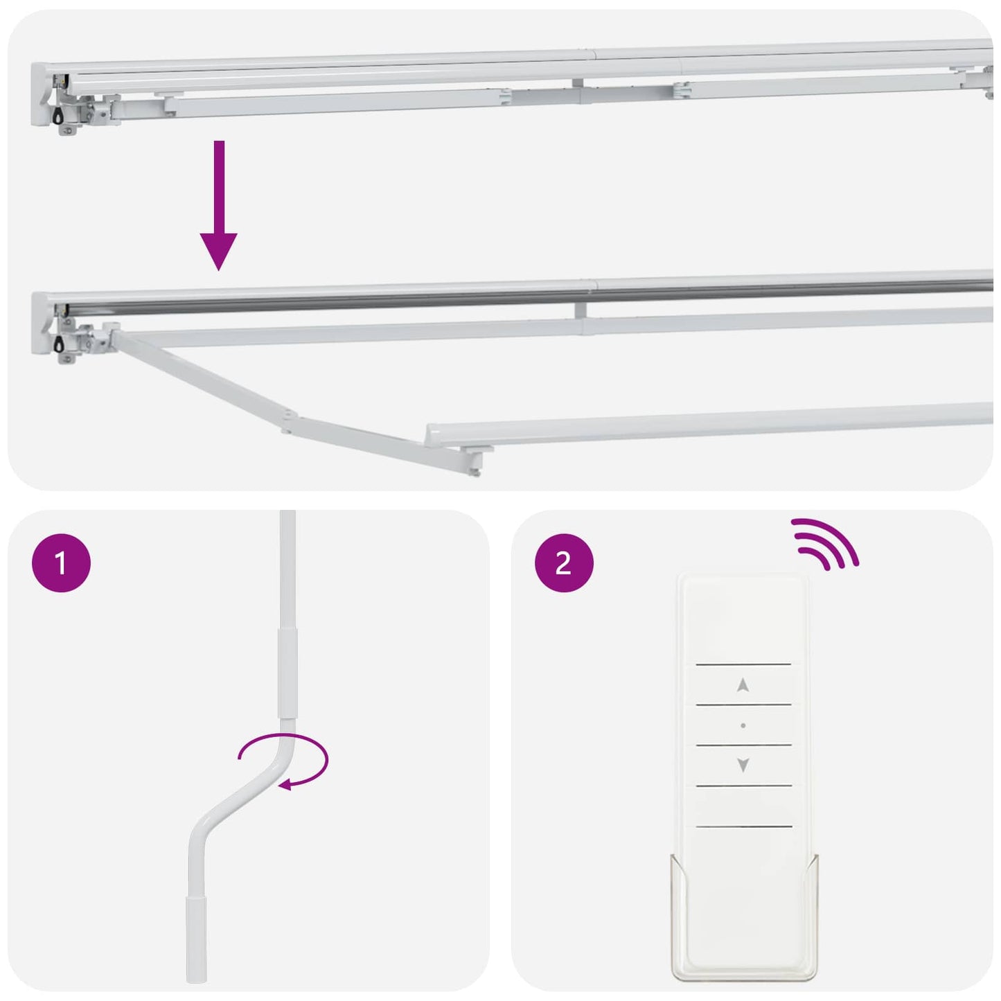 Estructura De Toldo Retráctil Eléctrico Ajustable 5 X 3 M Acero
