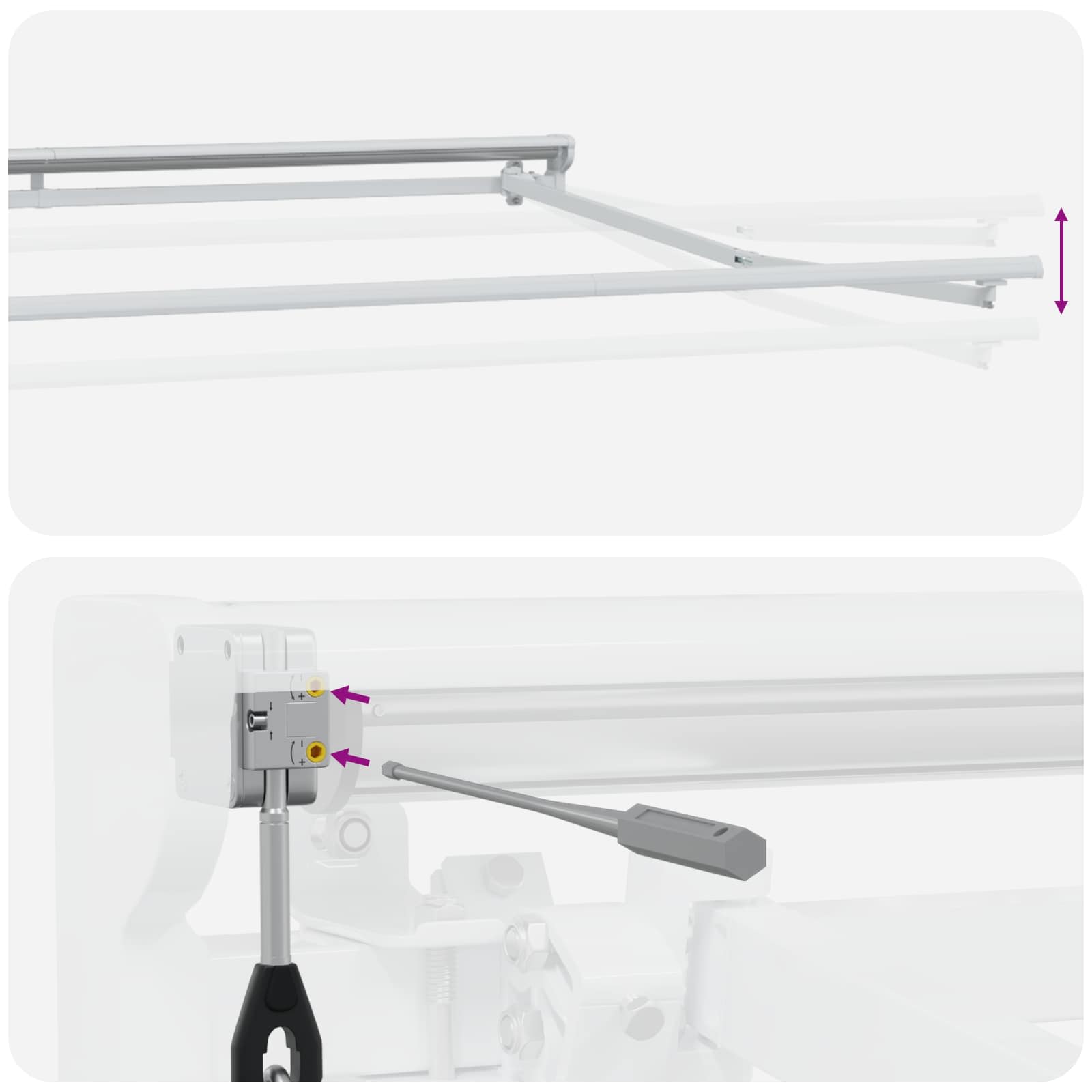 Estructura De Toldo Retráctil Eléctrico Ajustable 5 X 3 M Acero