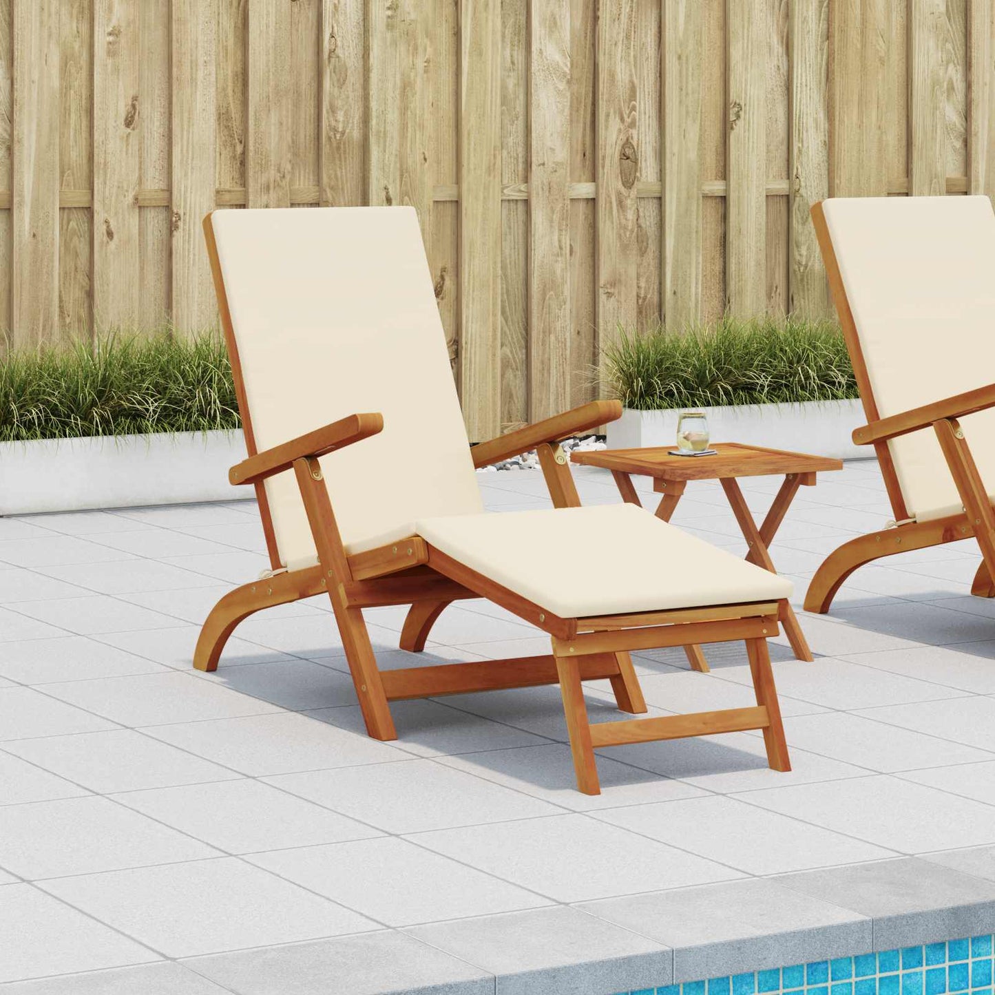 Recliner Y Tumbona Plegable 55 X 146 X 91 Cm