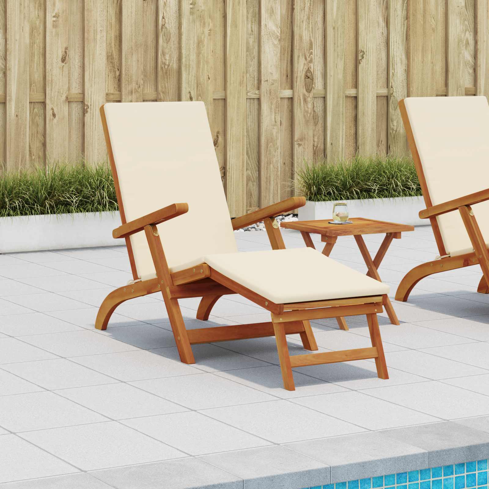 Recliner Y Tumbona Plegable 55 X 146 X 91 Cm