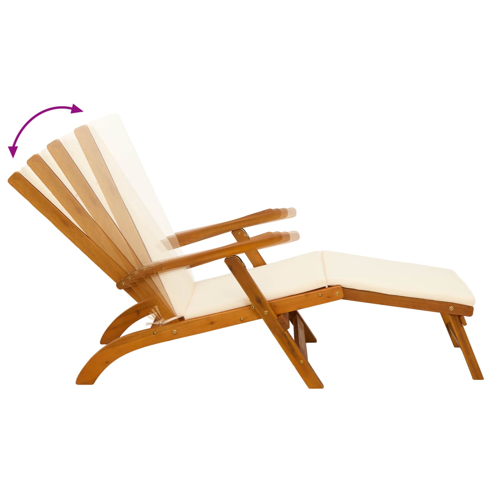 Recliner Y Tumbona Plegable 55 X 146 X 91 Cm