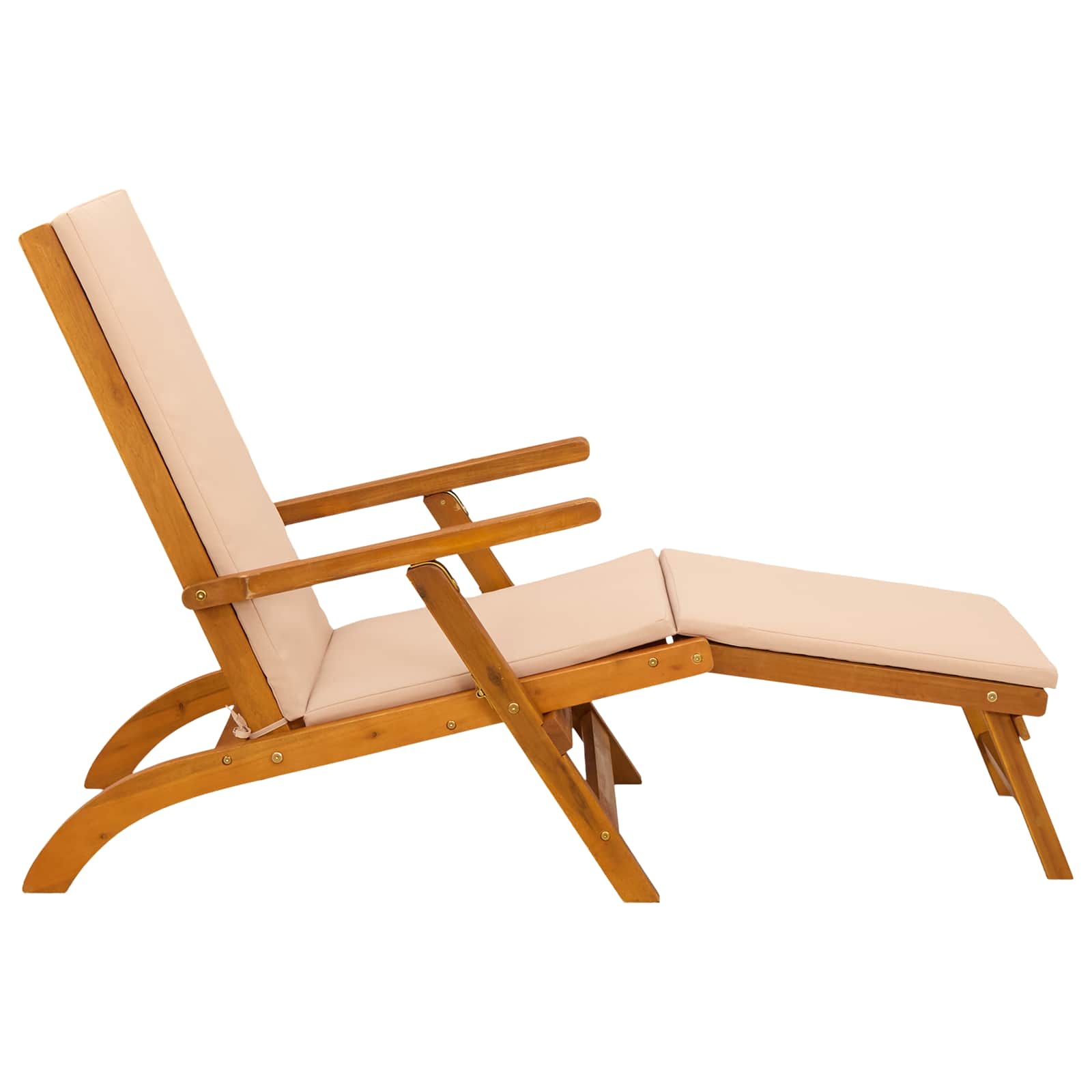 Recliner Y Tumbona Plegable 2 Pcs 55 X 146 X 91 Cm
