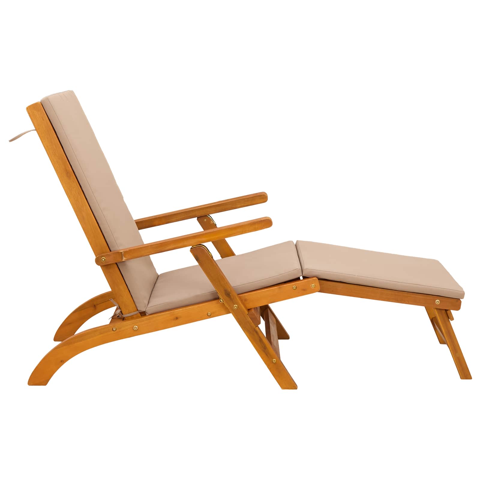 Recliner Y Tumbona Plegable 2 Pcs 55 X 146 X 91 Cm