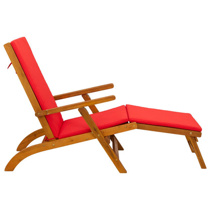 Recliner Y Tumbona Plegable 2 Pcs 55 X 146 X 91 Cm