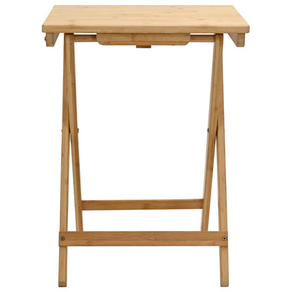 Mesa De Cocina Manual Natural 40 X 30 X 53,5 Cm Bambú