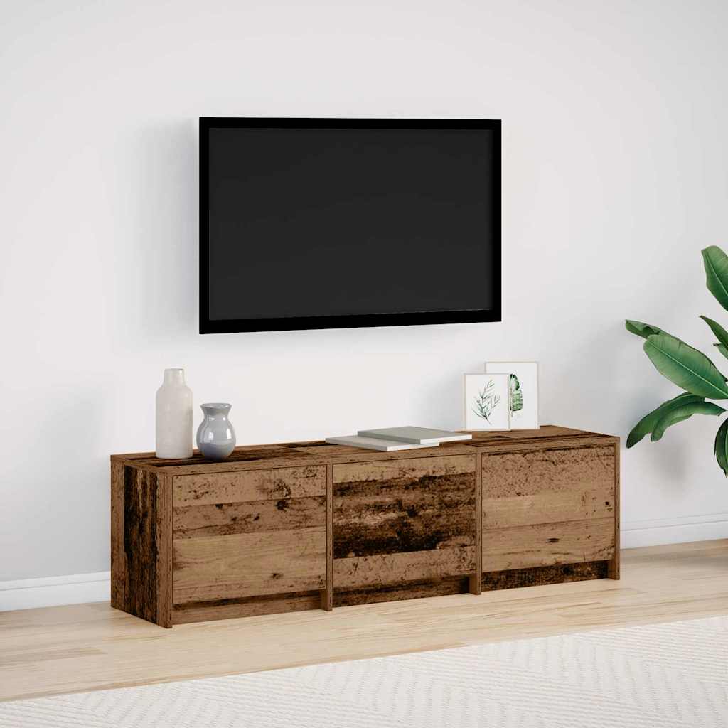 Mueble De Tv Con Led Con Led 165 X 34 X 40 Cm