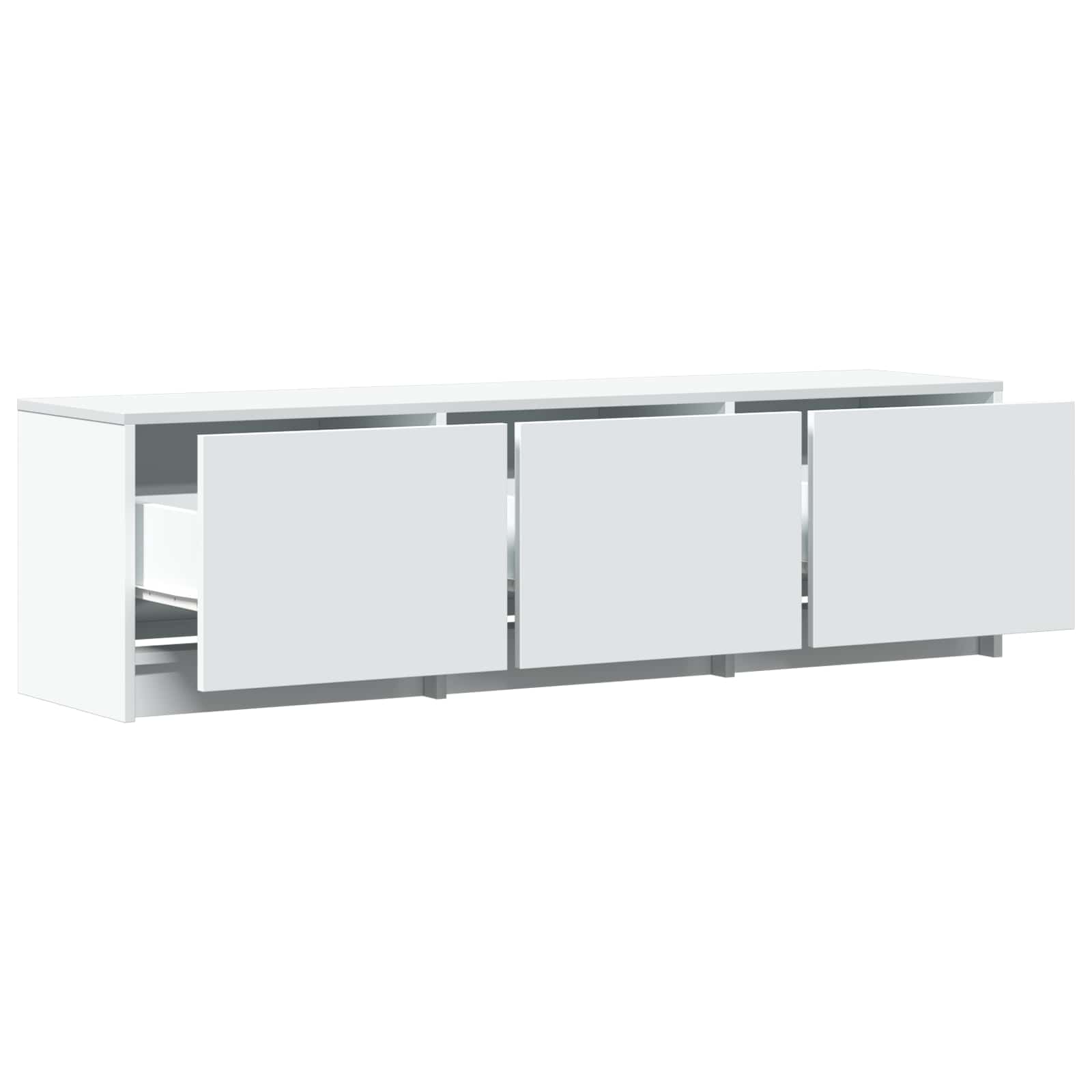 Mueble De Tv Con Led 140 X 34 X 40 Cm Madera De Ingeniería