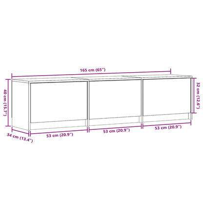 Mueble De Tv Con Led Con Led 165 X 34 X 40 Cm