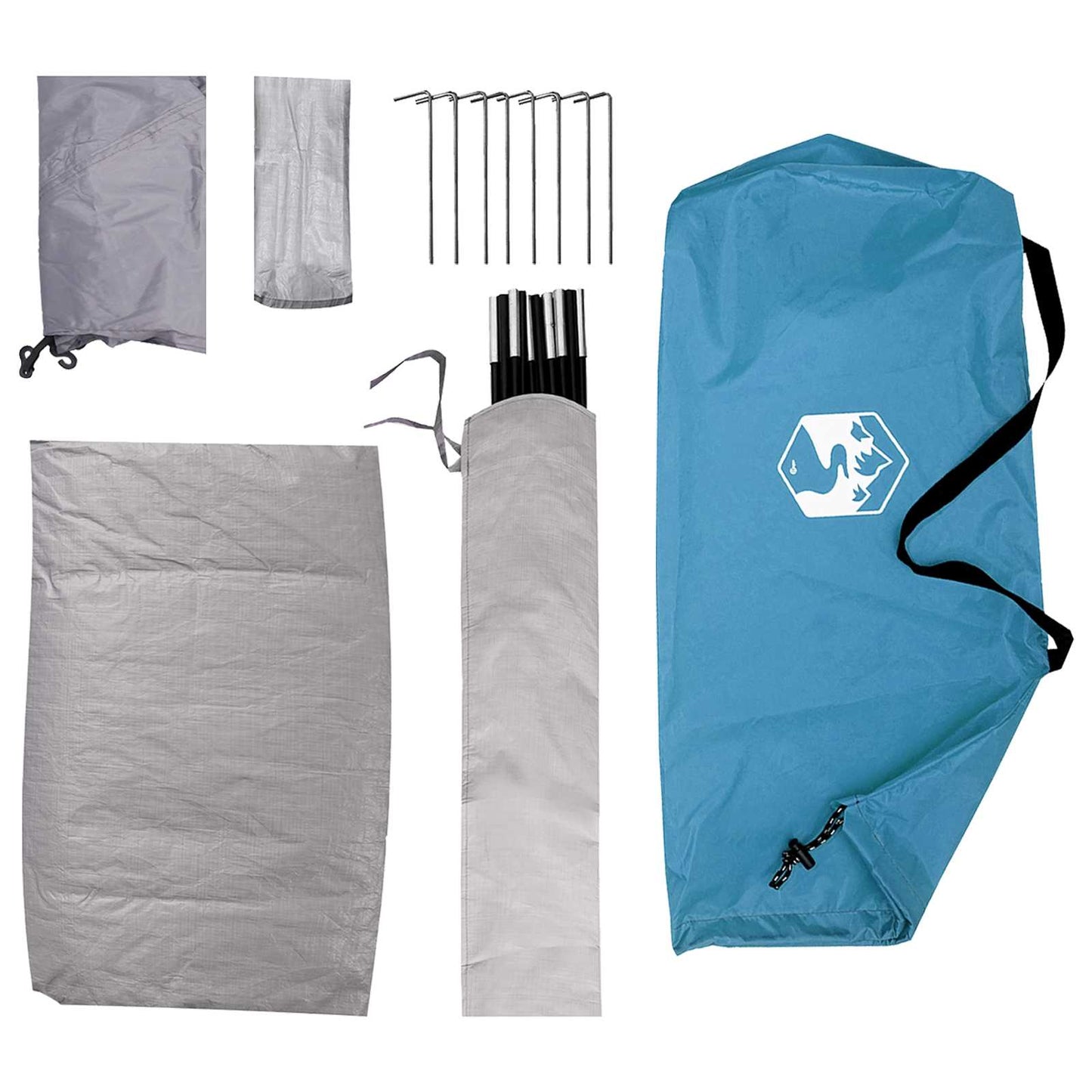 Tienda De Camping Con Techo Azul 275 X 215 X 125 Cm
