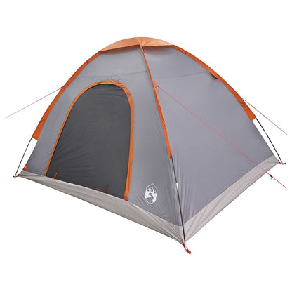 Tienda De Camping Con Techo Gris Y Naranja 275 X 215 X 125 Cm
