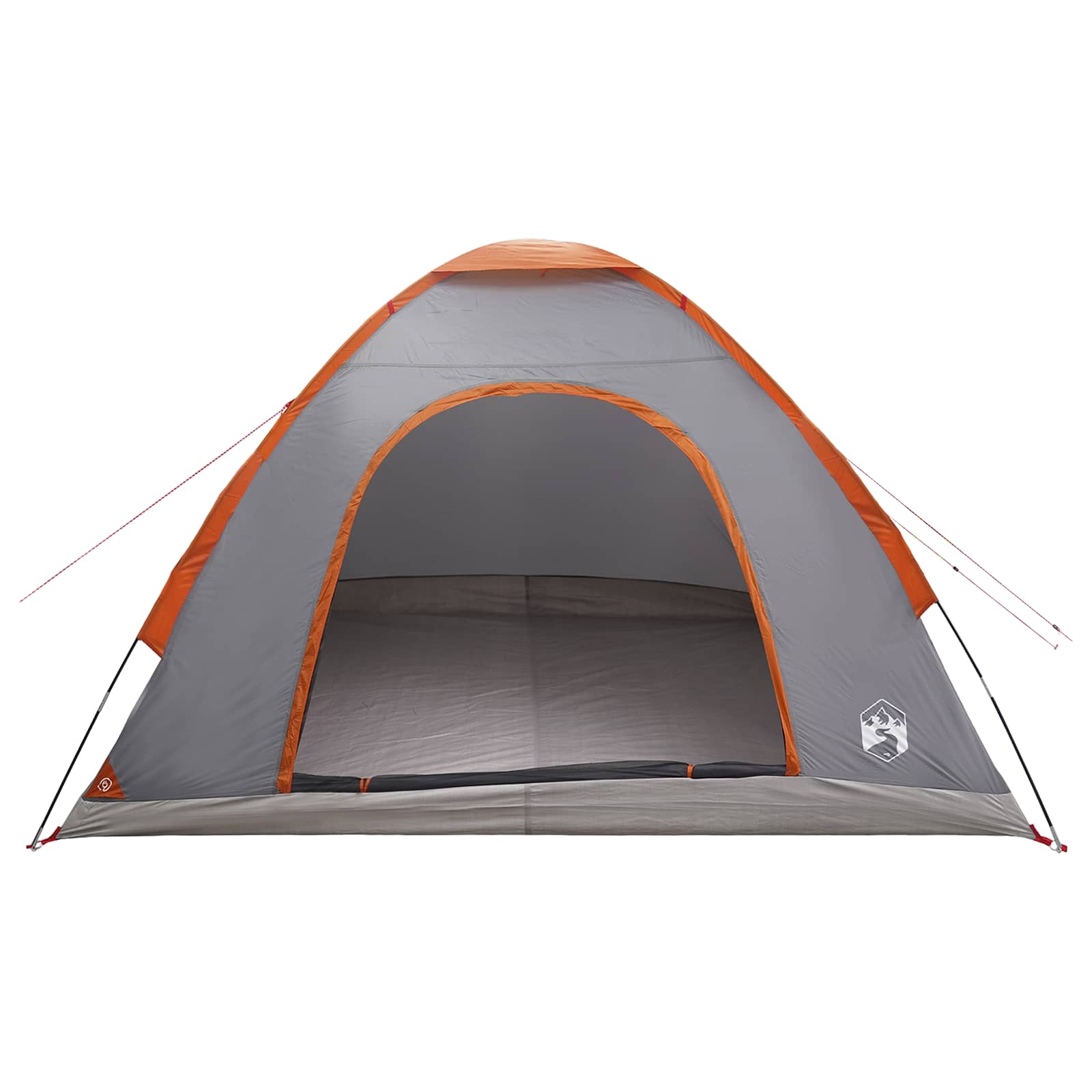 Tienda De Camping Con Techo Gris Y Naranja 275 X 215 X 125 Cm