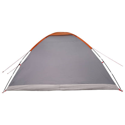 Tienda De Camping Con Techo Gris Y Naranja 335 X 275 X 180 Cm