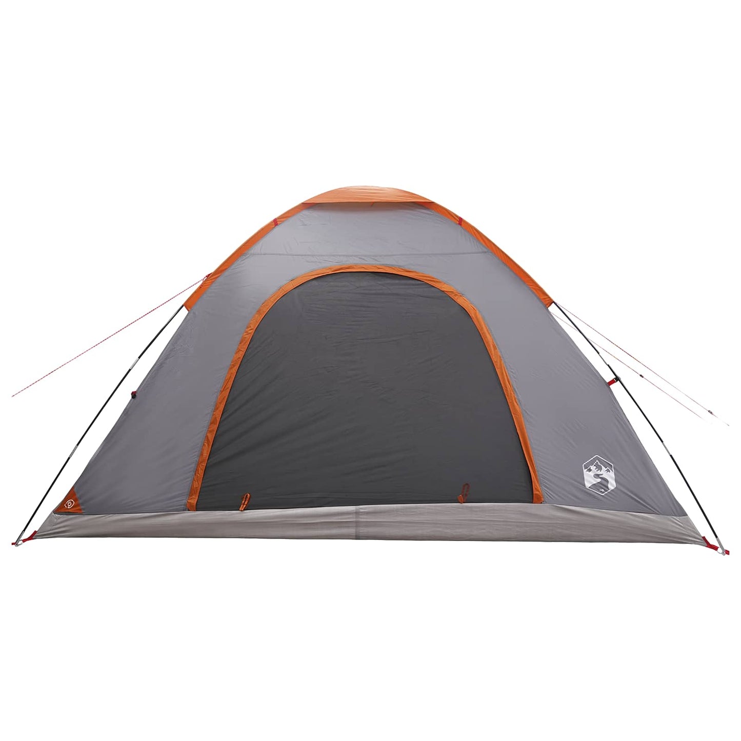 Tienda De Camping Con Techo Gris Y Naranja 335 X 275 X 180 Cm