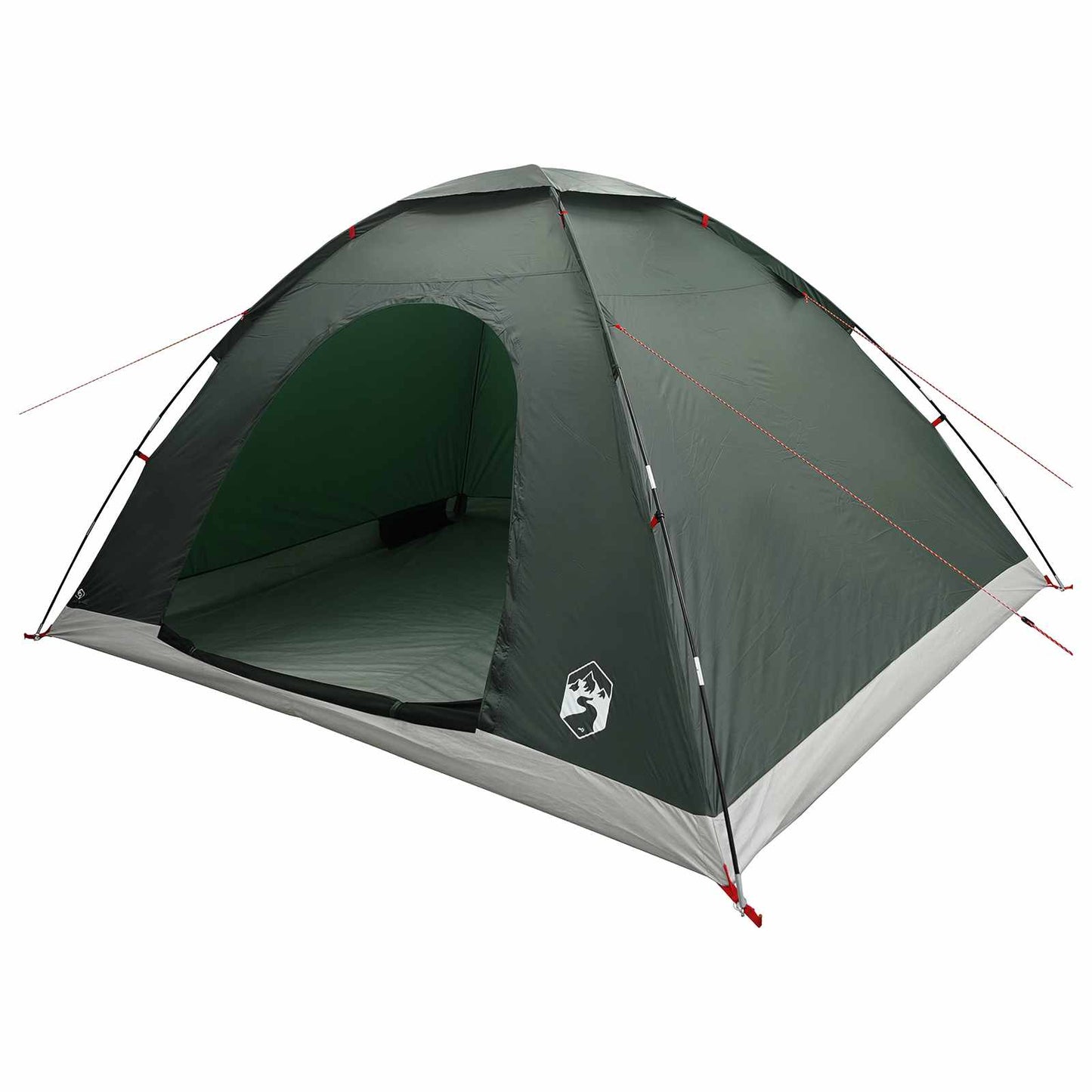 Tienda De Camping Con Techo Verde Militar 335 X 275 X 180 Cm