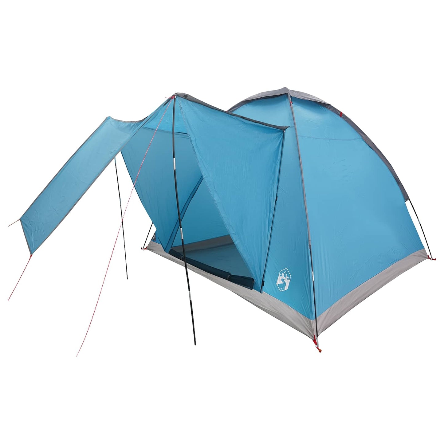 Tienda De Camping Con Techo Azul 2 Personas Poliéster Y Acero