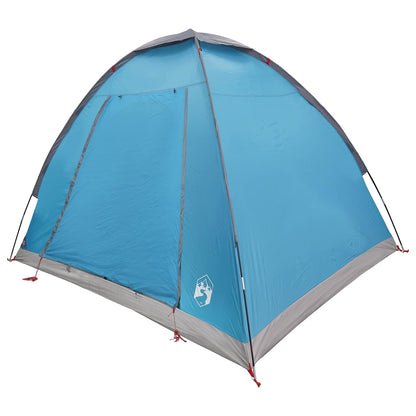 Tienda De Camping Con Techo Azul 2 Personas Poliéster Y Acero