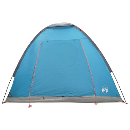 Tienda De Camping Con Techo Azul 2 Personas Poliéster Y Acero