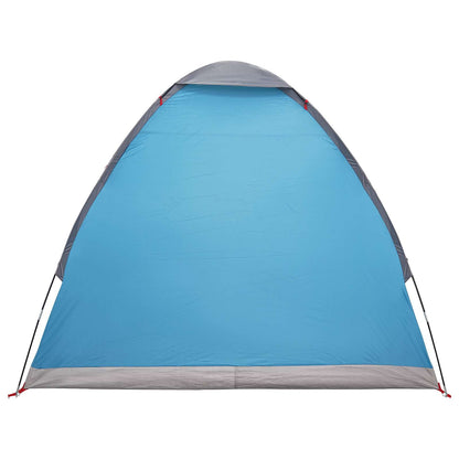 Tienda De Camping Con Techo Azul 2 Personas Poliéster Y Acero