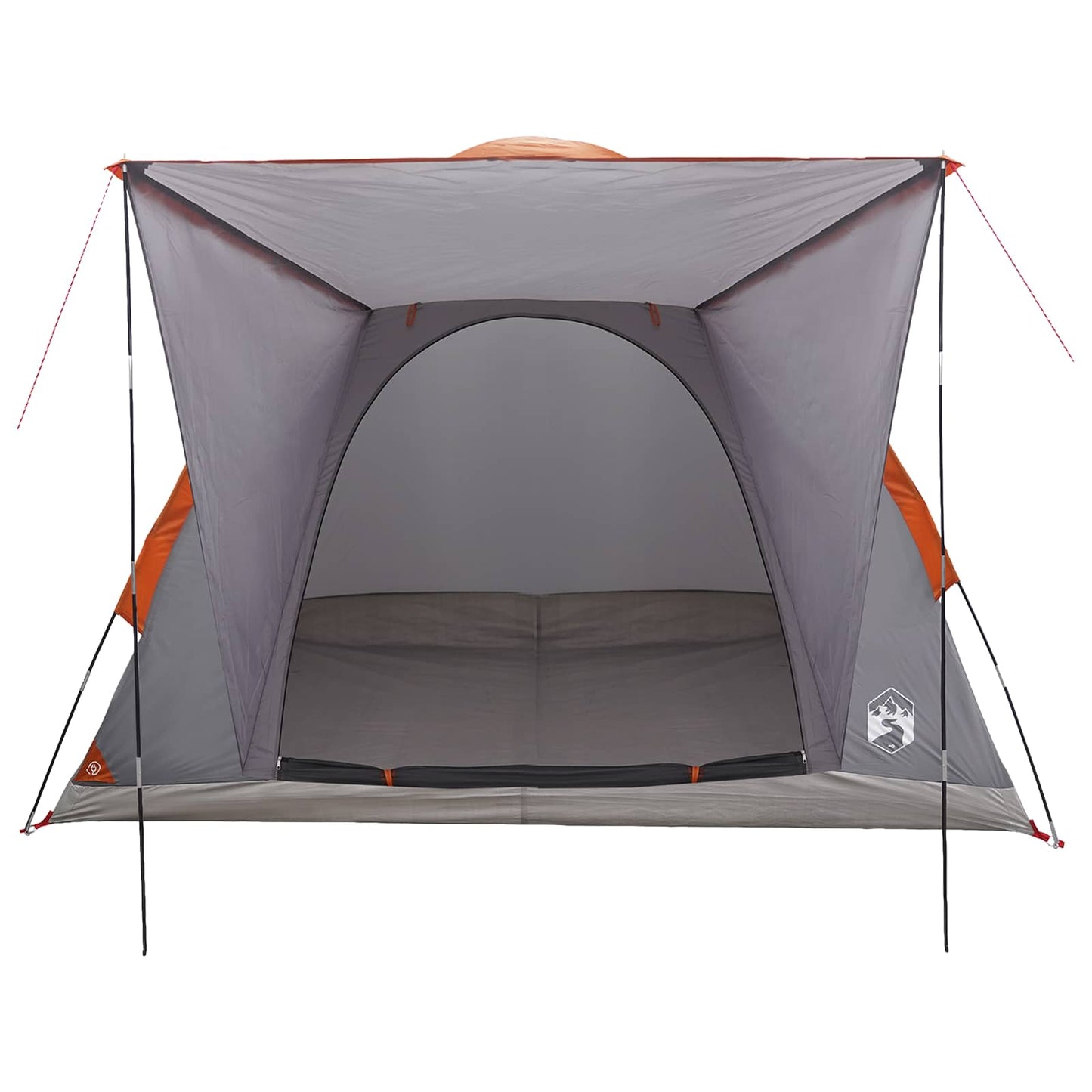 Tienda De Camping Gris Y Naranja 2 Personas Poliéster Y Acero