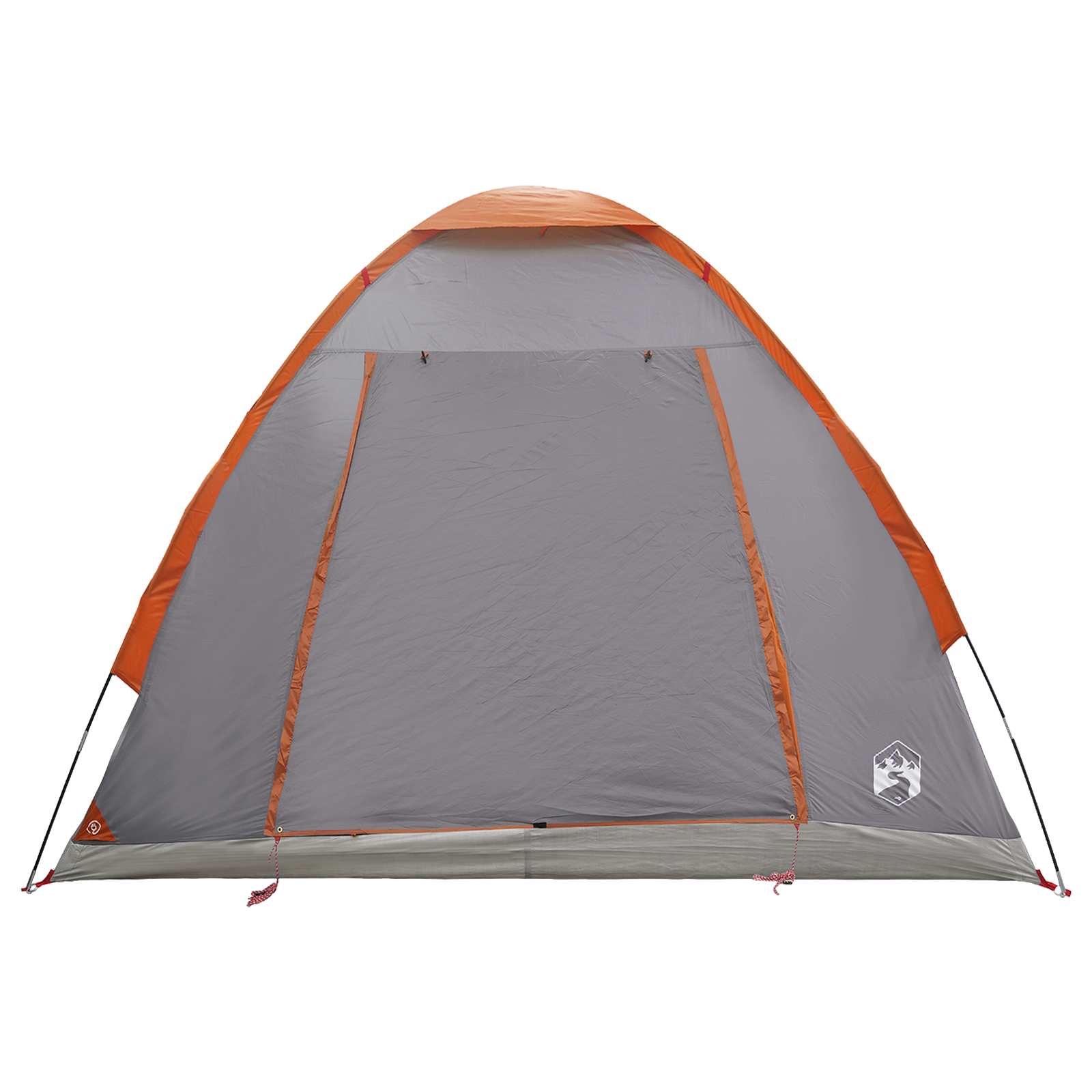 Tienda De Camping Gris Y Naranja 2 Personas Poliéster Y Acero