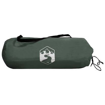 Tienda De Camping Con Techo Verde Militar 190 X 140 X 105 Cm