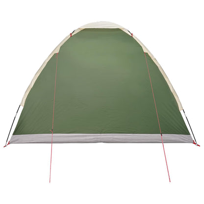 Tienda De Camping Con Techo Verde 4 Personas Poliéster Y Acero