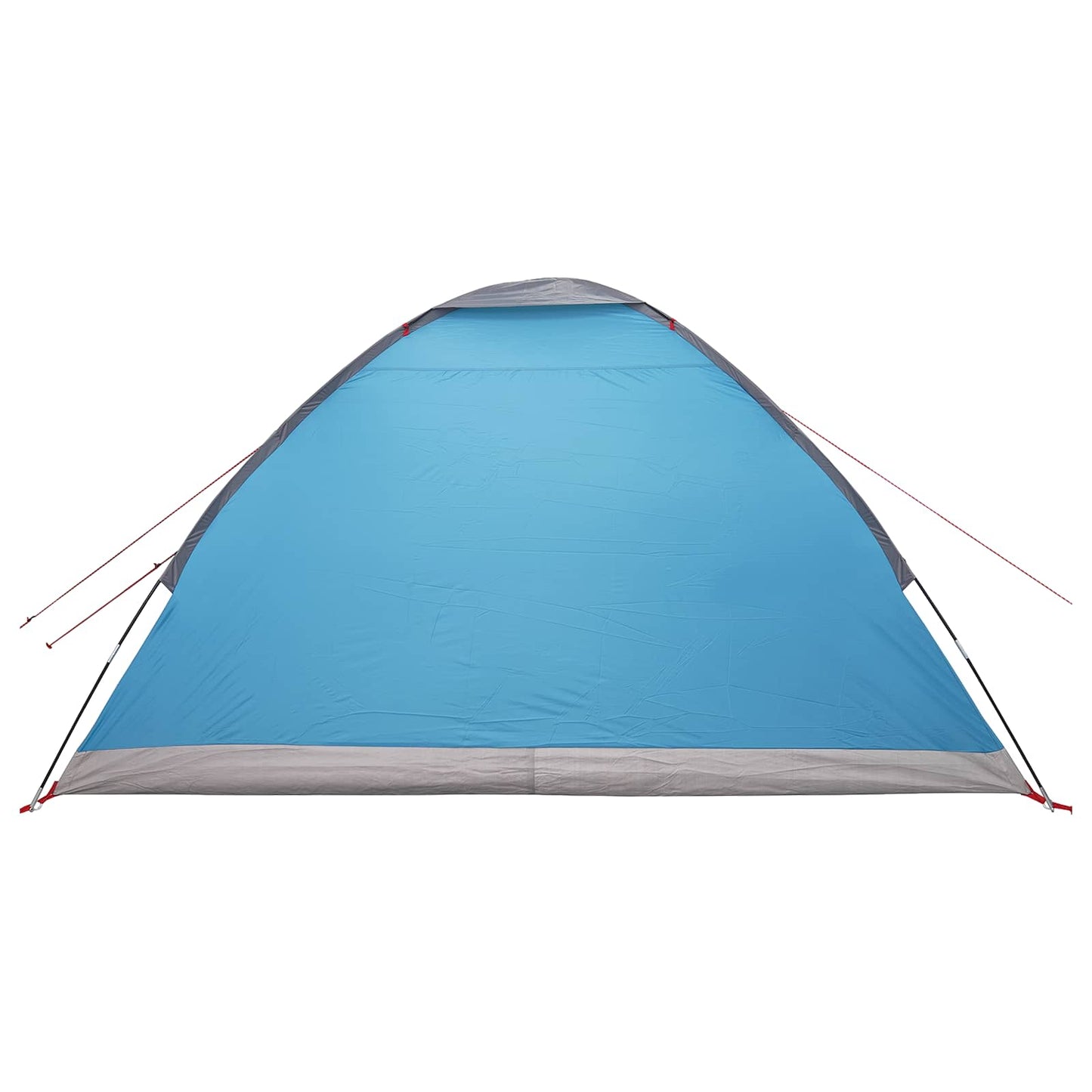 Tienda De Camping Con Techo Azul 4 Personas Poliéster Y Acero