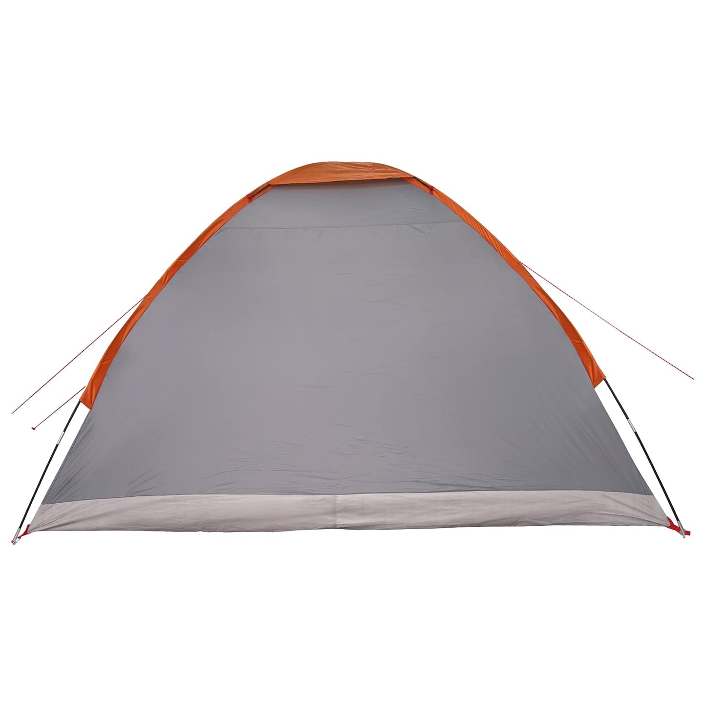 Tienda De Camping Gris Y Naranja 4 Personas Poliéster Y Acero