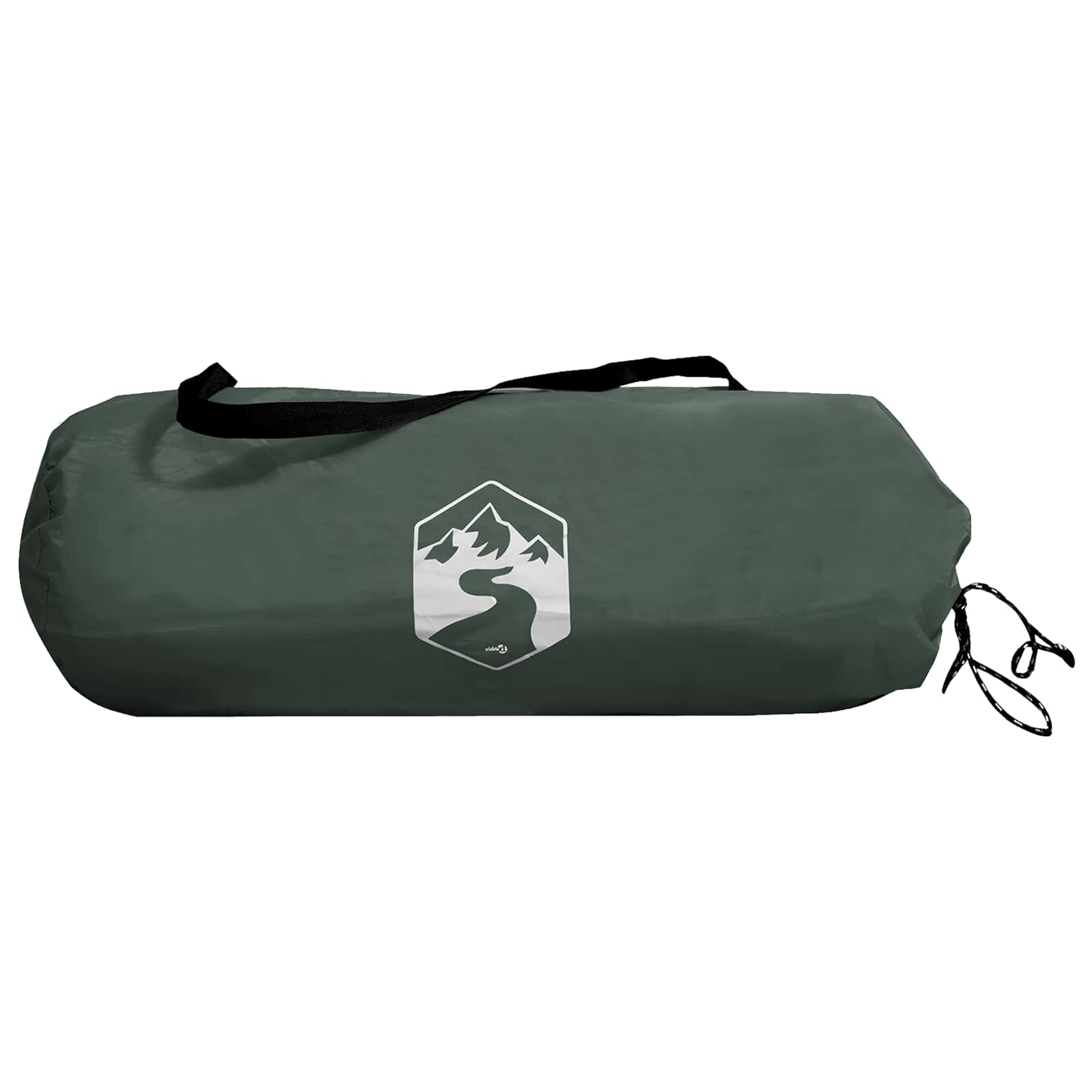 Tienda De Camping Con Techo Verde Militar 275 X 215 X 125 Cm