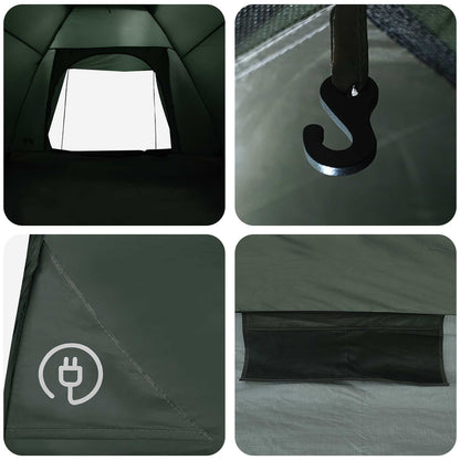 Tienda De Camping Con Techo Verde Militar 275 X 215 X 125 Cm