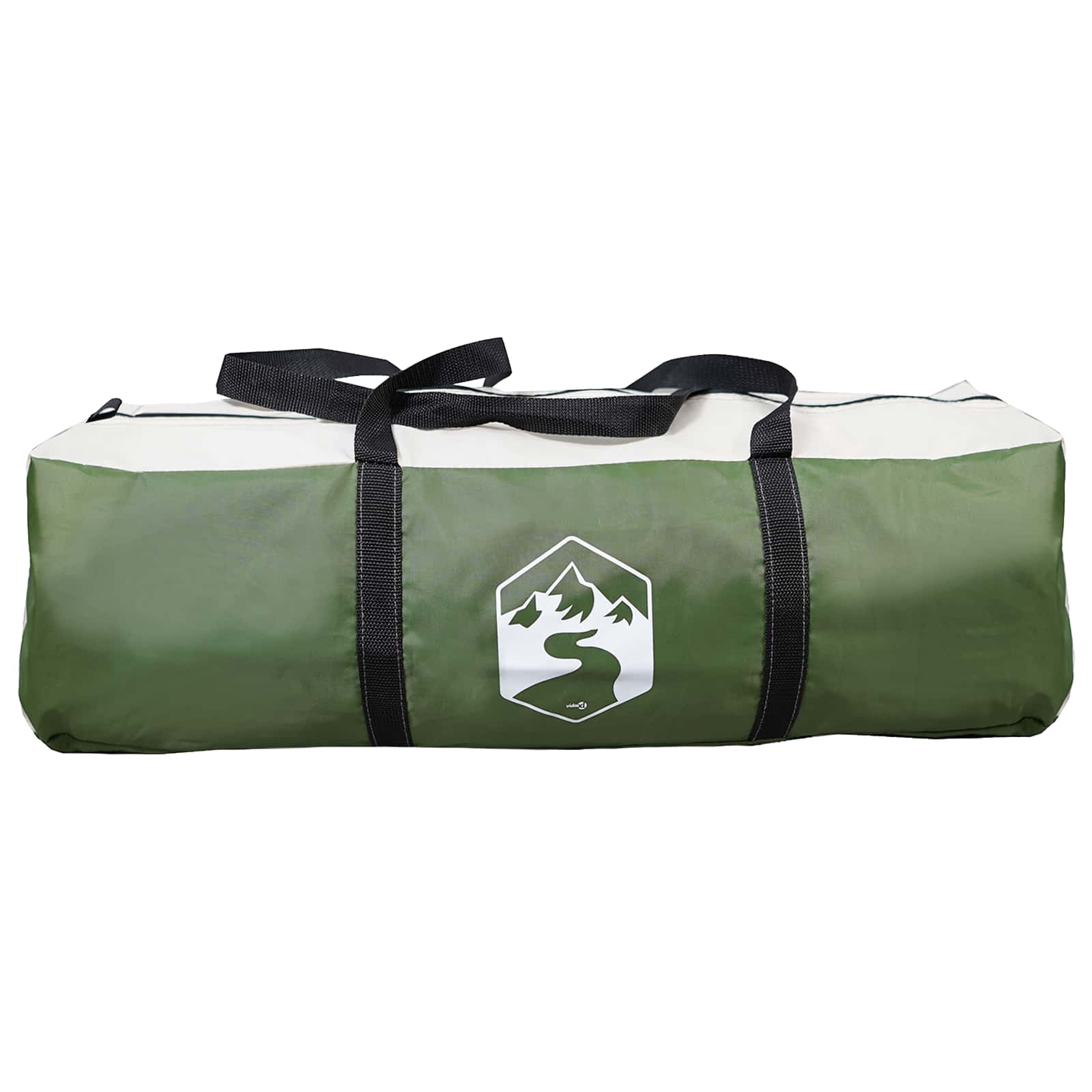 Tienda De Camping Con Techo Verde 6 Personas Poliéster Y Acero
