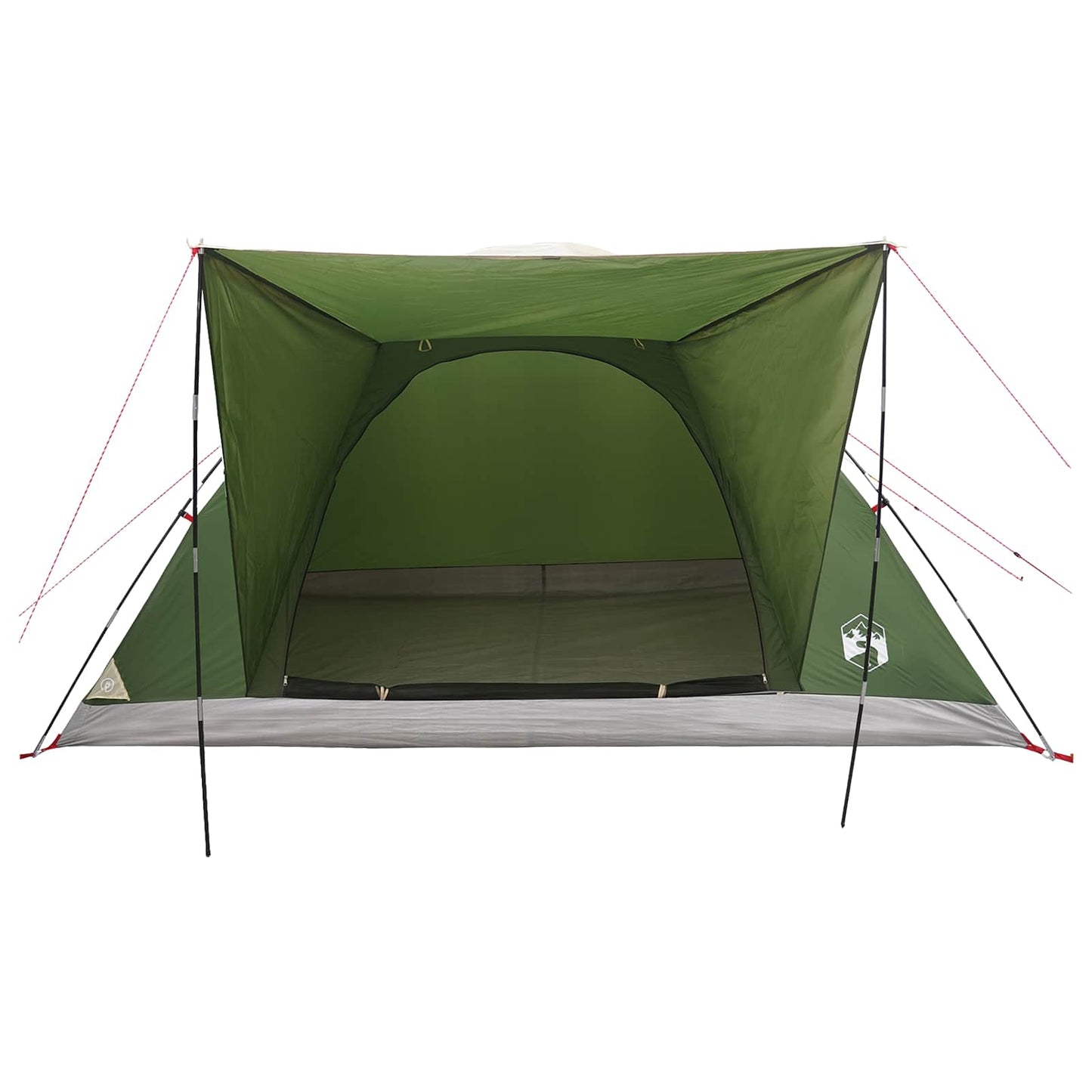 Tienda De Camping Con Techo Verde 6 Personas Poliéster Y Acero