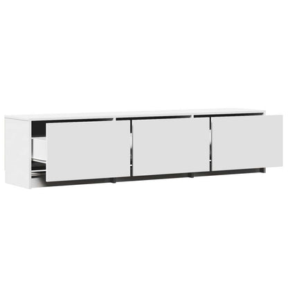 Mueble De Tv Con Led 165 X 34 X 40 Cm Madera De Ingeniería