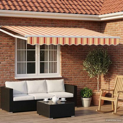 Toldo Retráctil Aluminio Y Tela Gris Antracita