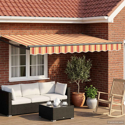 Toldo Retráctil Aluminio Y Tela Gris Antracita