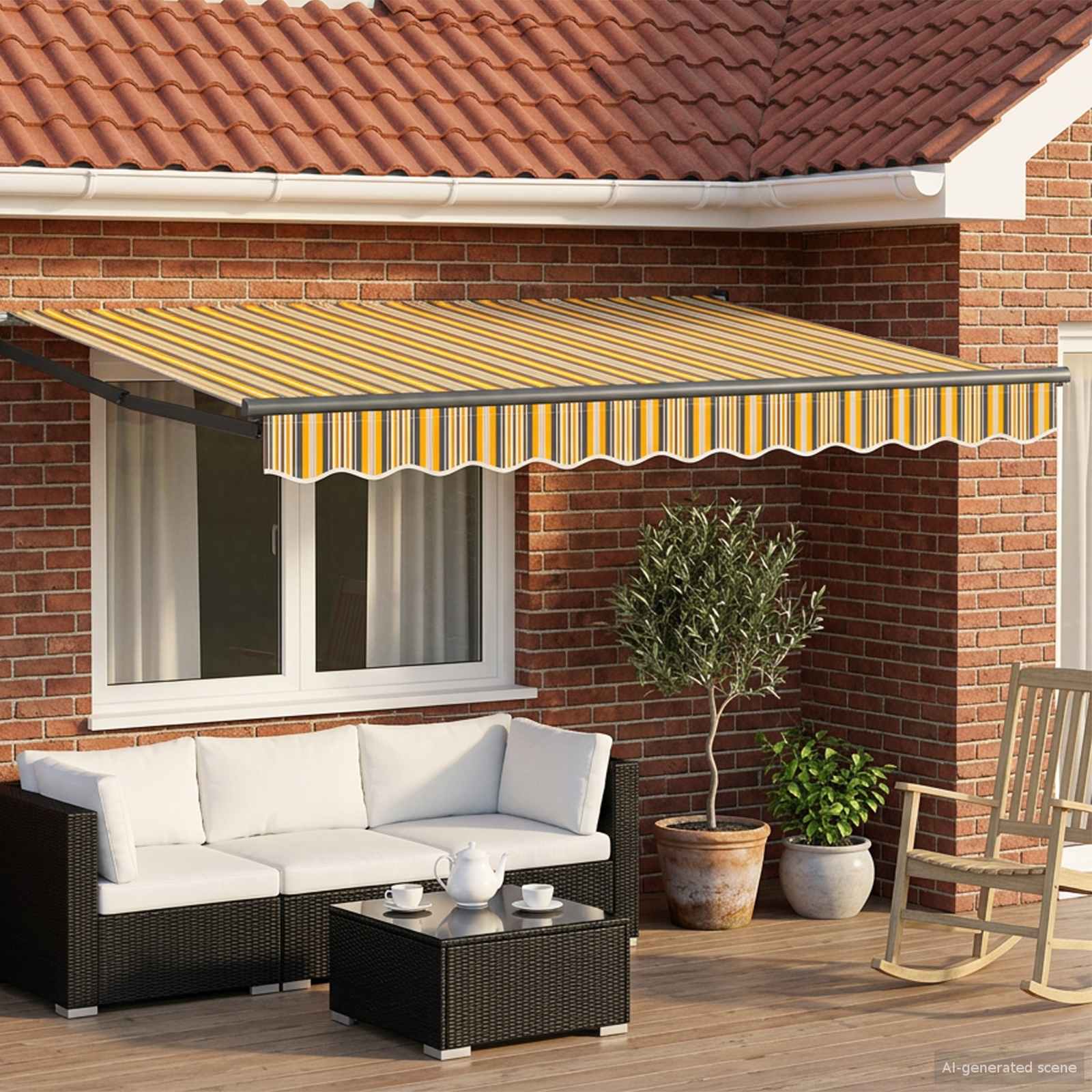Toldo Retráctil Automático 400X300 Cm
