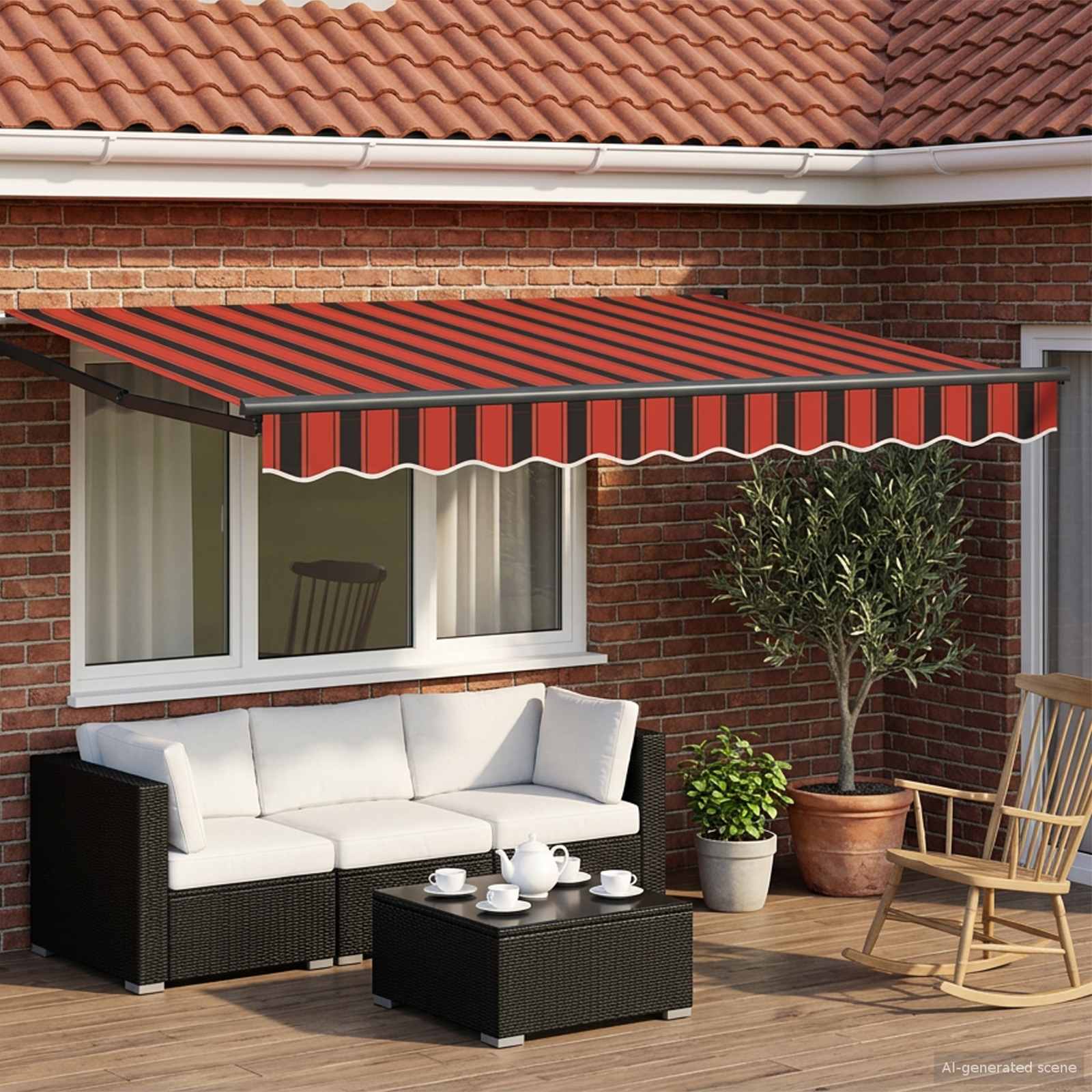 Toldo Retráctil Automático 400X300 Cm