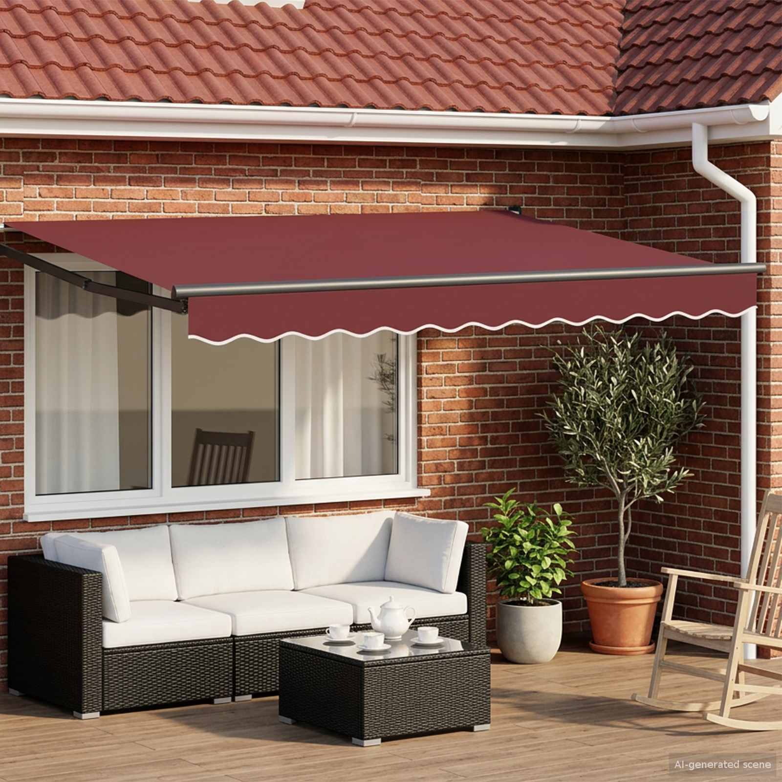 Toldo Retráctil Automático 400X300 Cm